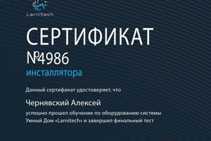 Диплом / сертификат №7 — Чернявский Алексей Константинович