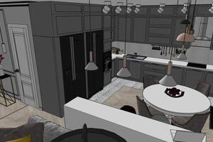 Визуализация SketchUp_ЖК Мосфильмовский — Хомицкая Анна Юрьевна