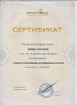 Диплом / сертификат №4 — Ионин Александр Игоревич