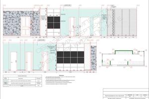 Образец чертежа-развертки стен в коридоре — Кижапкина Евгения Викторовна