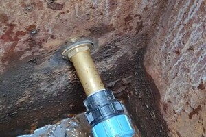 Замена сгона на металлическом кессоне — Лунгул Олег Сергеевич