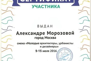 Диплом / сертификат №9 — Морозова Александра Сергеевна