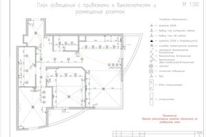 Дизайн проект квартиры (Химки, ЖК Правый берег). План освещения. — Нуриев Тимур Рустемович