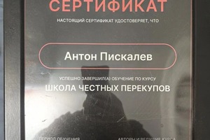 Диплом / сертификат №2 — Пискалев Антон Владимирович