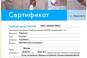 Диплом / сертификат №2 — Родионов Евгений Андреевич