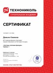 Диплом / сертификат №3 — Семенов Демьян Сергеевич