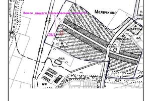 Чертеж для образования участка в деревне Мелечкино — Серебренников Дмитрий Александрович