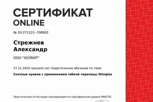 Диплом / сертификат №1 — Стрежнев Александр Андреевич