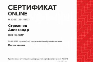 Диплом / сертификат №3 — Стрежнев Александр Андреевич