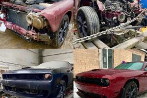 Восстановление передней части кузова на Dodge Challenger. — Трубицын Ярослав Константинович