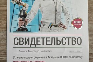 Диплом / сертификат №4 — Вашест Александр Романович