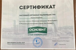 Диплом / сертификат №39 — Воронов Владимир Владимирович