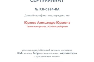 Диплом / сертификат №2 — Юркова Александра Юрьевна