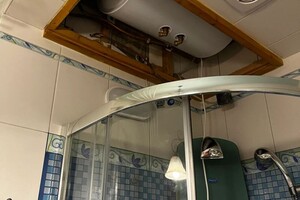 Зоткин Александр Михайлович — Установка водонагревателя под потолок — Портфолио №9