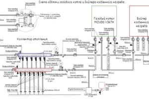 Схема отопления коттеджа — Фролов Роман Александрович