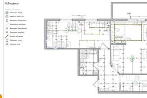 Полное проектирование электроснабжения квартиры с учётом расстановки мебели — Коновалов Дмитрий Михайлович
