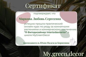 Диплом / сертификат №1 — Маркова Любовь Сергеевна