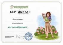 Диплом / сертификат №6 — Митина Ксения