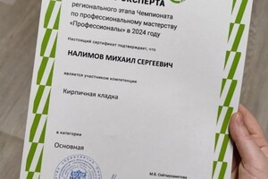 Диплом / сертификат №1 — Налимов Михаил Сергеевич