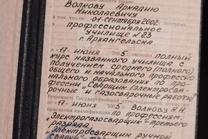 Диплом / сертификат №3 — Волков Аркадий Николаевич