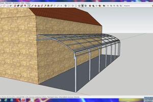 3Д проект будущего навеса — Бабаев Гайдар Ниязович