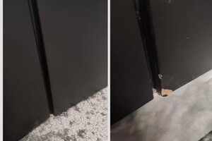 Бычков Евгений Александрович — С помощью горячего воска высокой плотности был восстановлен край двери! — Портфолио №1