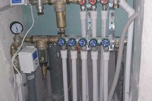 Чамчидис Григорий Одисеевич — разводка труб, и подключения датчиков утечки. — Портфолио №41