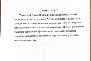 Даник Никита Борисович — Диплом / сертификат №4