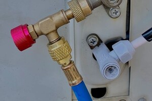 Ельников Станислав Геннадьевич — Дозаправка R 410 A (после монтажа б/у сплит-системы) — Портфолио №5