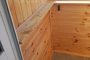 Епишкин Александр Владимирович — Отделка евровагонкой и деревом.; Монтаж электрической проводки под светильники, выключатели и розетки.; Утепление стен... — Портфолио №4