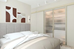 Горбань Анастасия Сергеевна — Спальня в стиле Минимализм с отдельной гардеробной — Портфолио №2