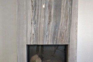 Калинин Александр Николаевич — камин облицован керамогранитом 2500x1200мм — Портфолио №3