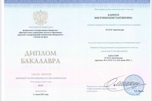 Карачун Виктория Константиновна — Диплом / сертификат №1