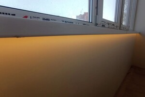 Климов Артём Вячеславович — Монтаж диодной ленты под подоконником — Портфолио №9