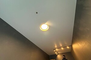 Милешин Александр Витальевич — Люстра, трековое освещение и натяжной потолок для кофейни — Портфолио №4