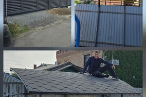 Мильке Виктор Тимофеевич — Сварка конструкцыи навеса и покрытие мягкой кровлей для мангальной зонны — Портфолио №6