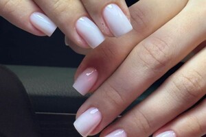 Никифорова Оксана Андреевна — Коррекция, до наращивание, чёткий квадрат — Портфолио №3