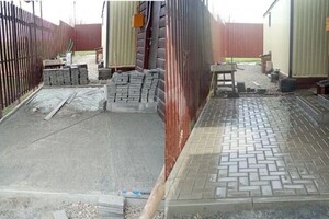 Пустовойтов Артём Григорьевич — Укладка плитки изготовление ступеней из поребрика и тротуарной плитки — Портфолио №6