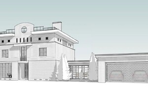 Саркисьянц Микаэль Гургенович — Дом для одной семьи на сложном, участке небольшой площади с отдельно стоящим гаражом. — Портфолио №10