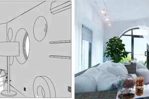 Саркисьянц Микаэль Гургенович — В составе проекта 3 х этажного жилого дома с магазином был выполнен по просьбе заказчика дизайн - проект его квартиры... — Портфолио №12