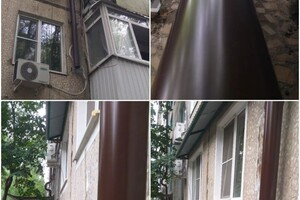 Семенцов Богдан Олегович — Процесс установки водосточной системы многоквартирного дома — Портфолио №9