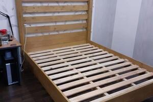 Тер-Оганесов Карэн Григорьевич — Кровать двухспальная. Массив лиственница — Портфолио №81