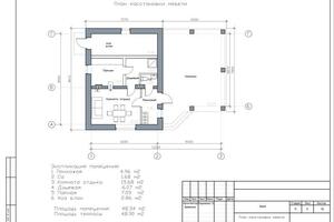 План расстановки мебели.Проект бани — Разумовская Татьяна Борисовна