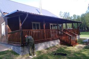 Закрутка свай, деревянный каркас, набор полов из деревянных струганных досок, кровля, покраска, покрытие лаком,... — Вакуленко Михаил Владимирович