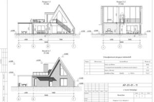 Проект выполнен в Revit. Жилой дом, 2 этажа — Бачкарева Наталья Андреевна