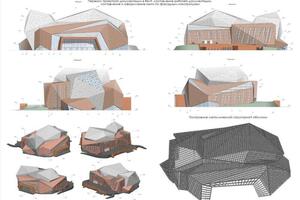 Проект выполнен в Revit. Составление РД по фасаду здания театра в г. Сочи — Бачкарева Наталья Андреевна