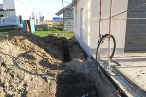 Подвод коммуникаций к домохозяйству: вода, газ, одновременно дренажные работы. — Баранов Олег Юрьевич