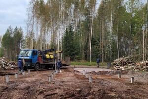 Устройство железобетонных свай под дом из СИП панелей. — Борисович Трофимов Антон