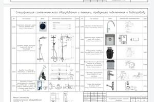Спецификация сантехничесого оборудования — Быстрова Кристина Николаевна
