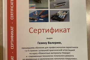 Диплом / сертификат №11 — Газин Валерий Игоревич